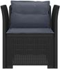 vidaXL 1-Sitzer Sessel mit Kissen Rattan-Look PP Anthrazit 8011871 Bild 3
