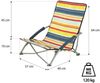 NILS CAMP NC3035 Campingstuhl – klappbarer Outdoor Stuhl mit Tragetasche Mehrfarbig Bild 3