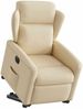 vidaXL Relaxsessel mit Aufstehhilfe Elektrisch Creme Stoff 3303162 Bild 3