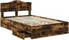 vidaXL Bettrahmen Geräucherte Eiche 120 x 200 cm Ingenieurs Holz 3413023 Bild 5