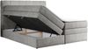 Boxspringbett, Polsterbett, Bett, Schlafzimmer - ERNI-KING - 200x200cm - Hellgrau Stoff - H4 Bild 4
