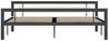 vidaXL Bettgestell Grau und Weiß Metall 180 × 200 cm 284561 Bild 3