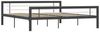 vidaXL Bettgestell Grau und Weiß Metall 180 × 200 cm 284561 Bild 2
