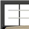 vidaXL Bettgestell Grau und Weiß Metall 180 × 200 cm 284561 Bild 5