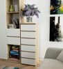 Raumhirsch Furniture Kommode mit 6 Schubladen 40 cm breit Holz Schrank, (viele Farbvarianten - Maße: 109 x 40 x 35 cm) - Hochwertig & stabil Bild 2