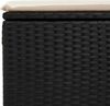 vidaXL 2-tlg. Garten-Sofagarnitur mit Kissen Schwarz Poly Rattan 3328679 Bild 5
