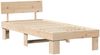 vidaXL Bettrahmen mit Kopfteil Natur 80 x 200 cm Massives Kiefernholz 872587 Bild 4