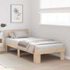 vidaXL Bettrahmen mit Kopfteil Natur 80 x 200 cm Massives Kiefernholz 872587 Bild 3