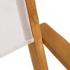 Estexo 2er Set Garten-Klappstuhl, Akazienholz natur / Textil weiß, 54 x 56 x 90 cm Bild 4