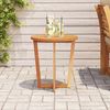Gartentisch, Beistelltisch, Balkontisch Rund Ø55x60 cm Massivholz Akazie Bild 3