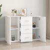 vidaXL Sideboard Weiß 91x29,5x65 cm Holzwerkstoff 823342 Bild 3