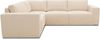 DOMO. collection Ecksofa 100017, Couch in L-Form mit Rückenkissen und Armlehnen, Sofa, Polsterecke, Eckcouch, Polsterganitur 217 x 197 x 84 cm (BxTxH), creme Bild 2