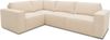 DOMO. collection Ecksofa 100017, Couch in L-Form mit Rückenkissen und Armlehnen, Sofa, Polsterecke, Eckcouch, Polsterganitur 217 x 197 x 84 cm (BxTxH), creme Bild 3