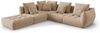 Micadoni Ecksofa Bloom 5-Sitzer Links Samt Sand Bild 2
