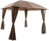 Primaster Pavillon Bambus Metall 3x3m Gartenzelt Gartenpavillon Seitenteile Bild 5