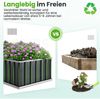 Hochbeet 174x90x46cm aus verzinktem Stahl, Frühbeet für Gemüse Kräuter Blumen Bild 5