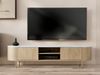 TV-Lowboard Lygrint 180 2D (Farbe: Eiche Cremona / Marmor Weiß + Gold) Bild 2