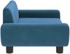 vidaXL Kindersofa Blau 70x45x33 cm Samt 3196386 Bild 4