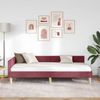 vidaXL Eckbettgestell Weinrot 80 x 200 cm Stoff 42016104 Bild 3