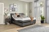 Minerva Boxspringbett grau Kunstleder 219cm x 186cm x 112cm Bild 2