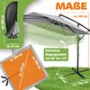 KESSER® 'Holly' Ampelschirm ohne LED Solar, inkl. Ständer, Abdeckung & Windsicherung mit Kurbel, Aluminium hellgrau, Ø 350 cm Bild 2