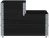 vidaXL Paletten-Aufsatzrahmen 3-fach Schwarz 120x80 cm Massivholz 4010314 Bild 4