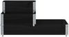 vidaXL Paletten-Aufsatzrahmen 3-fach Schwarz 120x80 cm Massivholz 4010314 Bild 3