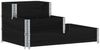 vidaXL Paletten-Aufsatzrahmen 3-fach Schwarz 120x80 cm Massivholz 4010314 Bild 2