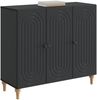 vidaXL Sideboard Schwarz 89 x 34,5 x 80 cm Holzwerkstoff 894186 Bild 2