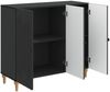 vidaXL Sideboard Schwarz 89 x 34,5 x 80 cm Holzwerkstoff 894186 Bild 3