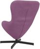 vidaXL Eiersessel Lila 63 x 73 x 90 cm Samt 42002767 Bild 5