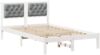 vidaXL Bettrahmen Hellgrau 135 x 190 cm Massives Kiefernholz 878203 Bild 2
