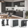Küchenunterschrank Fame-Line Anthrazit Landhaus 80 cm , AP Marmor Vicco Bild 2