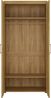 Kleiderschrank >CORTINA< in Grandson Eiche Dekor - 92,8x195x57,9 (BxHxT) Bild 2