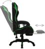vidaXL Gaming-Stuhl mit RGB LED-Leuchten Grün und Schwarz Kunstleder 288009 Bild 5