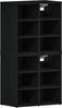 vidaXL Schuhschrank 2 pcs Schwarz Eichen-Optik 52 x 30 x 50,5 cm 862790 Bild 2