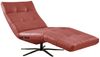 KAWOLA Relaxliege LETICIA motorisch Leder rot 115 x 156 x 82 cm Bild 3