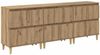vidaXL Sideboards 3 pcs Artisan-Eiche 60 x 35 x 70 cm Holzwerkstoff 3415574 Bild 2