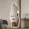 WDWRITTI Ganzkörperspiegel Led 165x60 165x50 150x50 140x40cm Spiegel Wandspiegel mit Beleuchtung (Flurspiegel Rund Bogen modern, für Schlafzimmer, Wohnzimmer, Flur, Garderobe, Hotel), 3Lichtfarben, Dimmbar, Speicherfunktion Bild 5