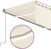 vidaXL Markise Automatisch mit Rollo LED Windsensor 3,5x2,5m Creme 3069412 Bild 5