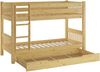 Kinderstockbett aus Massivholz mit wählbarem Zubehör, Liegefläche 90x200 V-60.12-09Ni70Rollrost. Matratzen und Bettkasten inkl. Bild 3