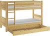 Kinderstockbett aus Massivholz mit wählbarem Zubehör, Liegefläche 90x200 V-60.12-09Ni70Rollrost. Matratzen und Bettkasten inkl. Bild 2
