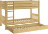 Kinderstockbett aus Massivholz mit wählbarem Zubehör, Liegefläche 90x200 V-60.12-09Ni70Rollrost. Matratzen und Bettkasten inkl. Bild 4