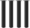 vidaXL Konsolentischbeine 4 Stk. Schwarz 72-74 cm Stahl 4012468 Bild 2