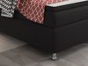 inter Boxspringbett King S Webstoff mit 7 Zonen Taschenfederkernmatratzen und Topper (180x200 cm, mit 7 Zonen Taschenfederkernmatratzen und Topper) Bild 4