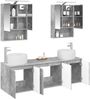 vidaXL Badezimmerschrank-Set 5 pcs Betongrau Holzwerkstoff 3406522 Bild 3