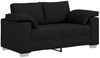 vidaXL Zweisitzer-Sofa Schwarz 160 cm Stoff 4105219 Bild 2
