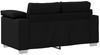 vidaXL Zweisitzer-Sofa Schwarz 160 cm Stoff 4105219 Bild 4
