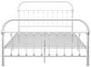vidaXL Bettgestell Weiß Metall 160×200 cm [284496] Bild 3