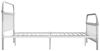 vidaXL Bettgestell Weiß Metall 160×200 cm [284496] Bild 4